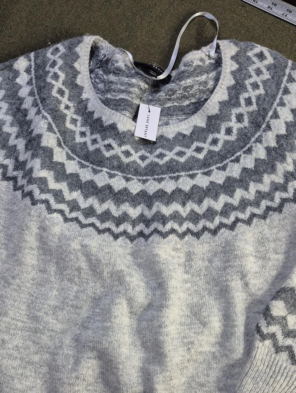 Lane Bryant Sweater Pullover Women 18/20 Gray